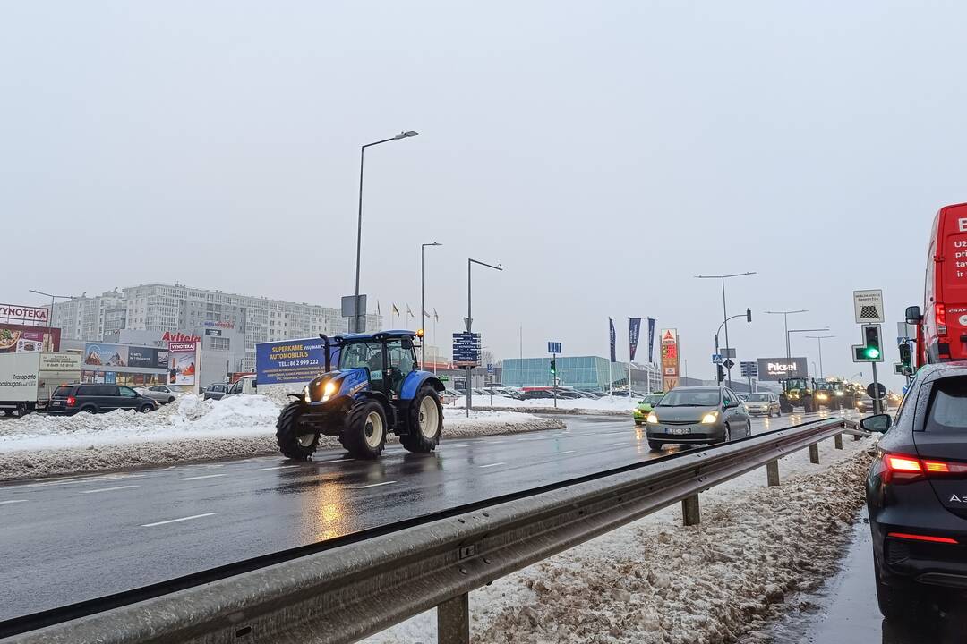 Protestuojantys ūkininkai Vilniuje