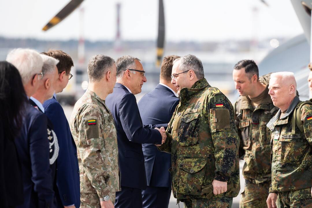  Į Lietuvą atvyko pirmieji Vokietijos brigados kariai