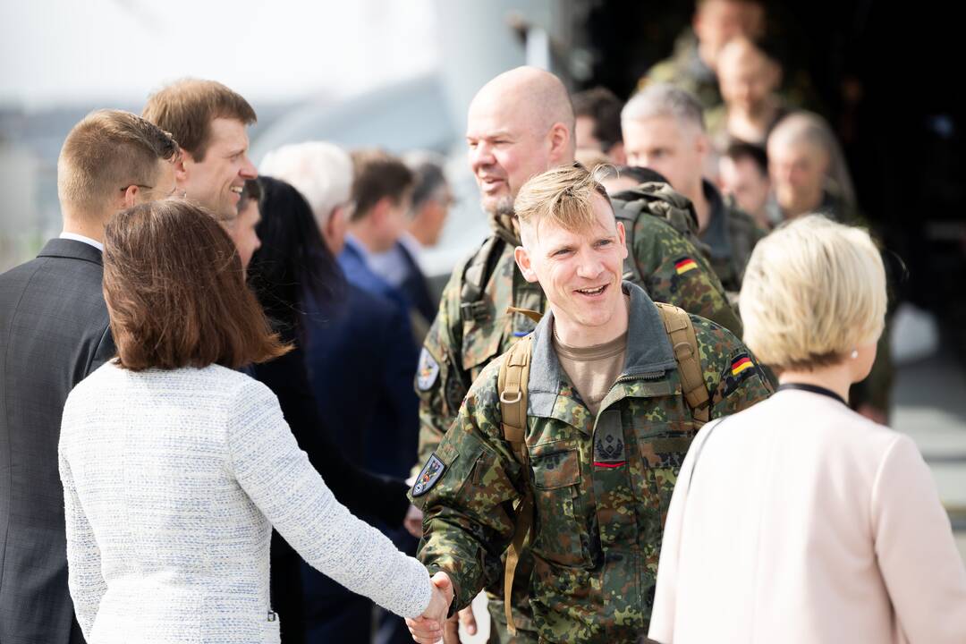  Į Lietuvą atvyko pirmieji Vokietijos brigados kariai