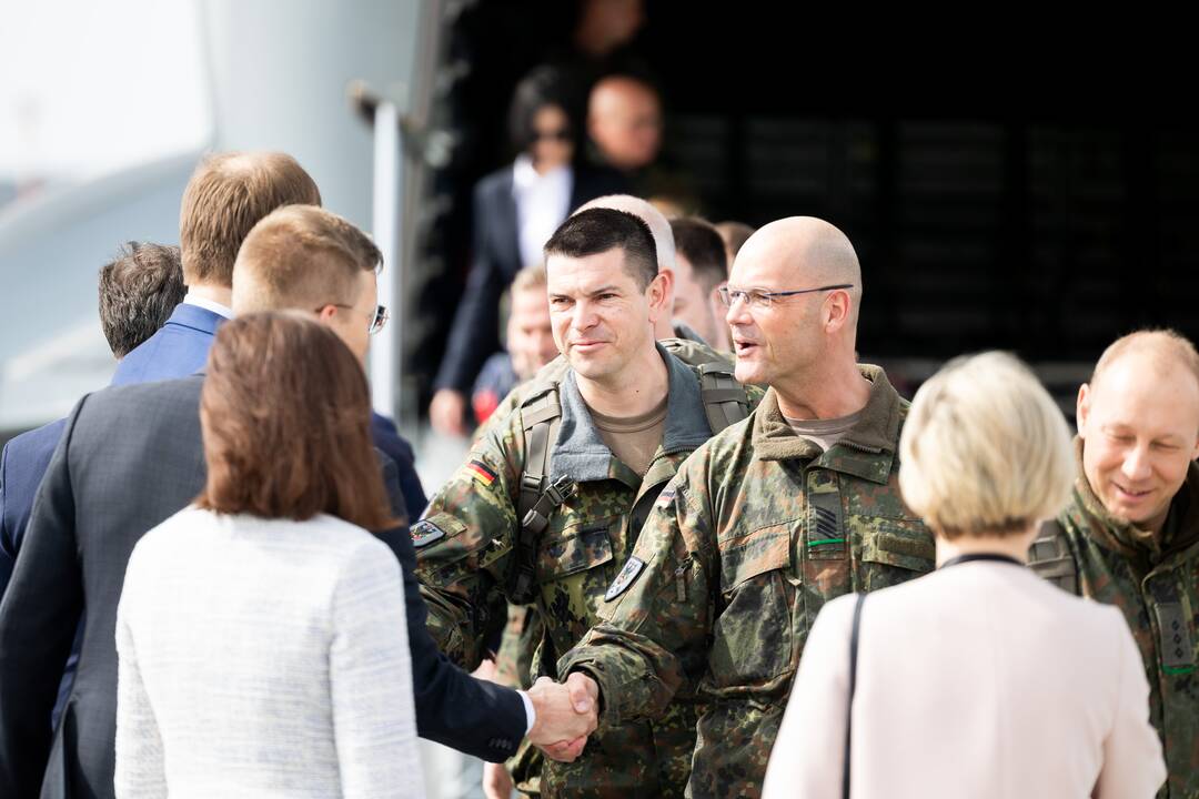  Į Lietuvą atvyko pirmieji Vokietijos brigados kariai
