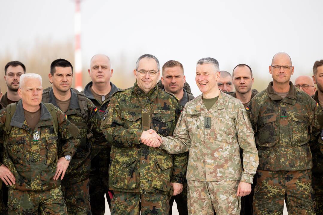 Į Lietuvą atvyko pirmieji Vokietijos brigados kariai