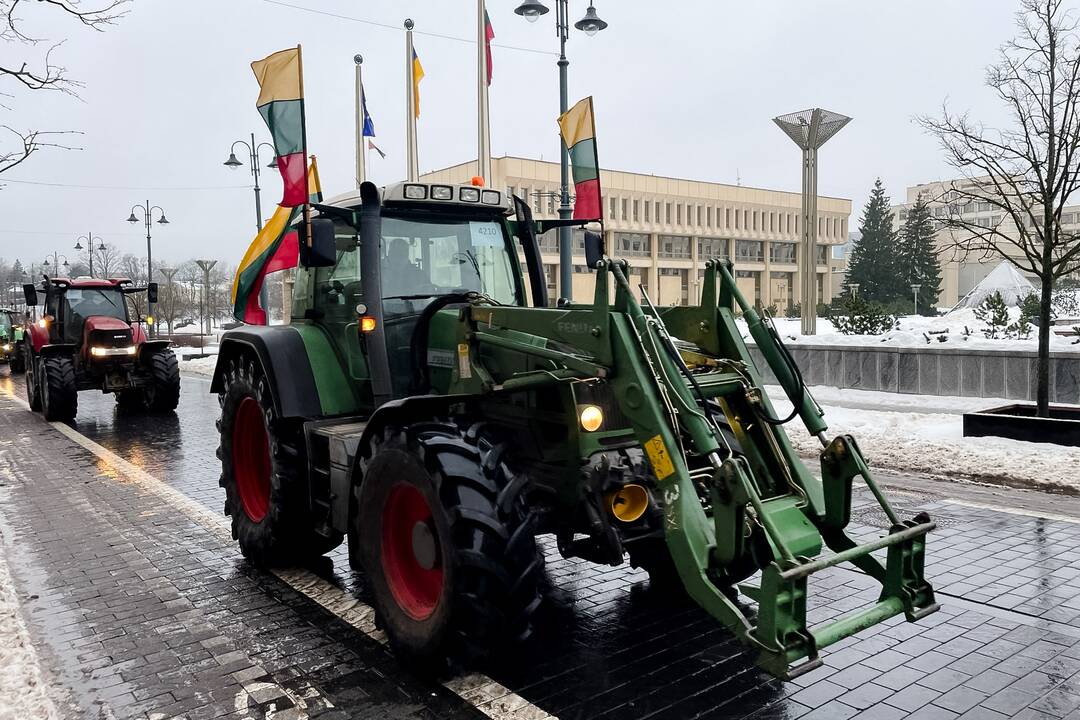 Protestuojantys ūkininkai Vilniuje