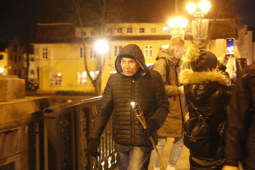 Eitynėmis su deglais paminėta Klaipėdos krašto diena