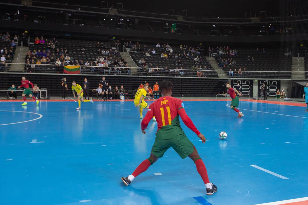 Futsal rungtynės: Lietuva – Portugalija 0:6