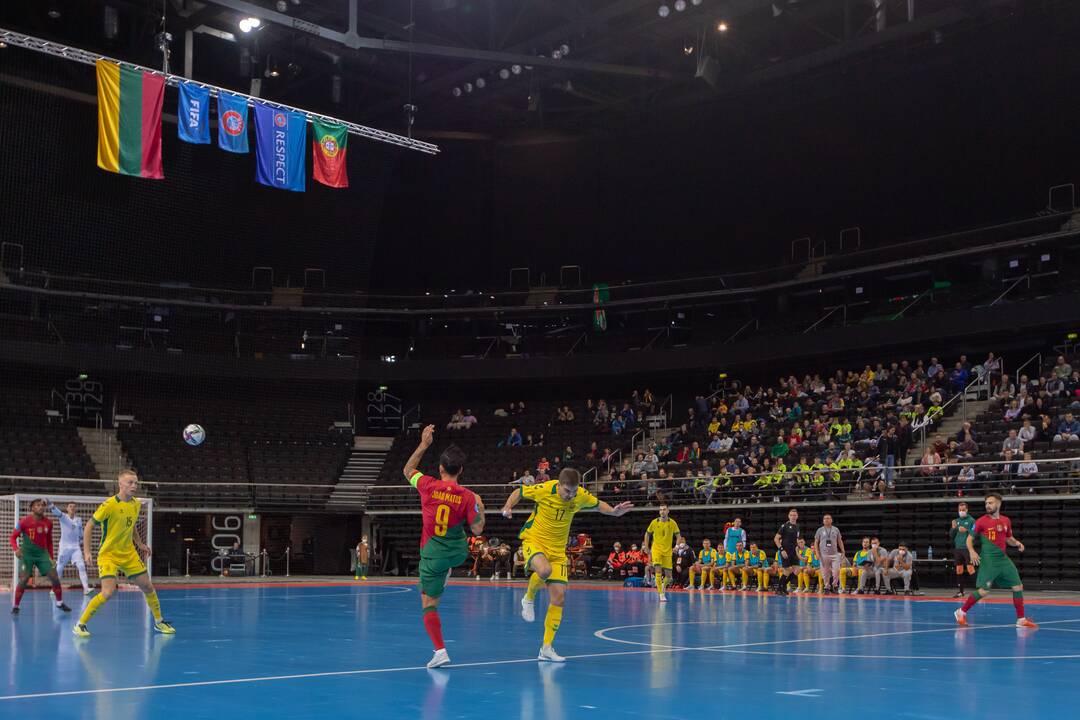 Futsal rungtynės: Lietuva – Portugalija 0:6