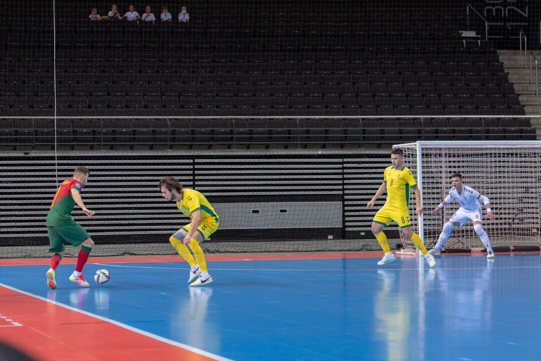 Futsal rungtynės: Lietuva – Portugalija 0:6