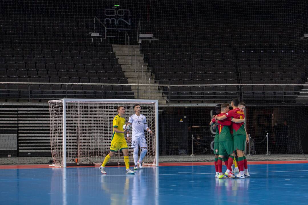 Futsal rungtynės: Lietuva – Portugalija 0:6