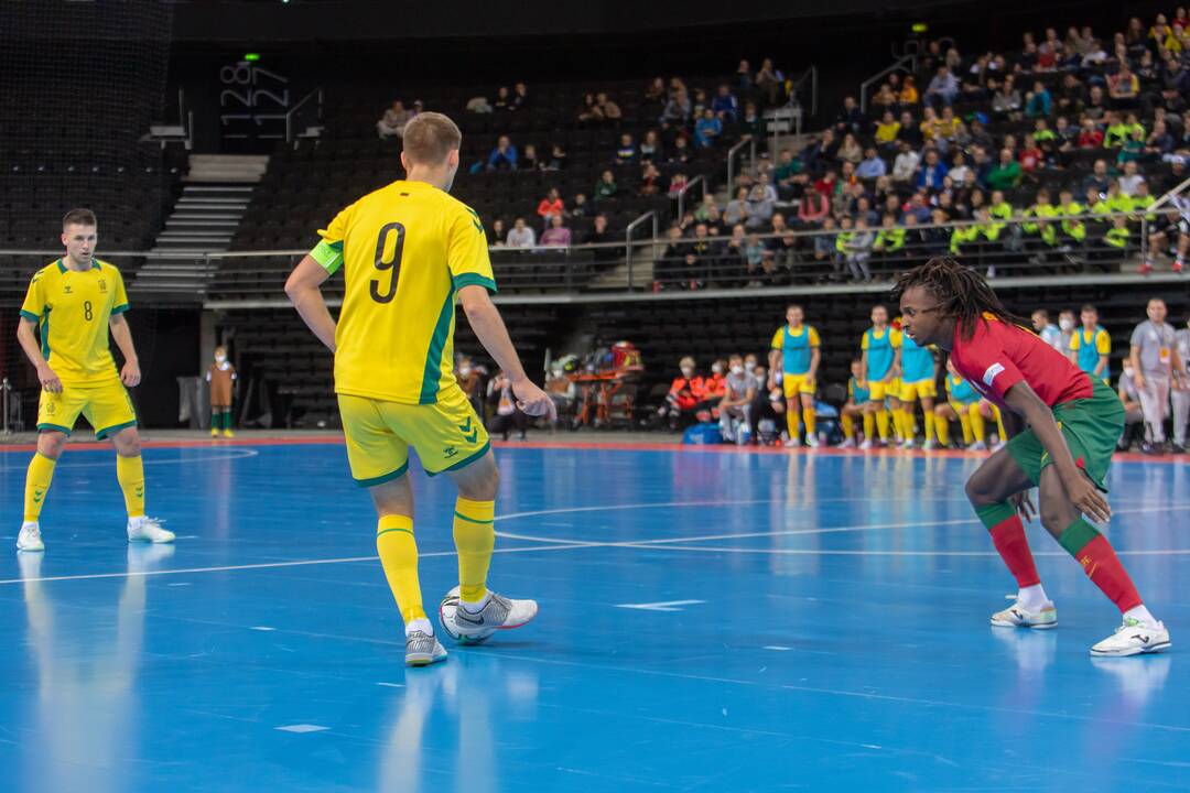 Futsal rungtynės: Lietuva – Portugalija 0:6