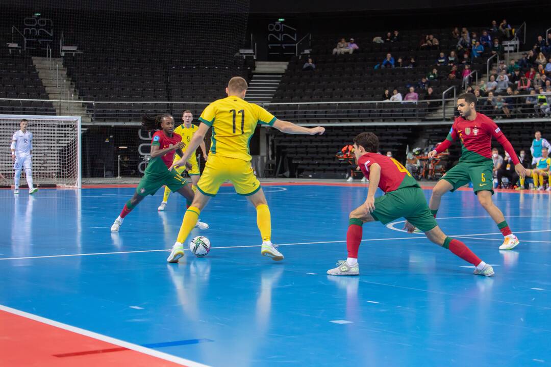 Futsal rungtynės: Lietuva – Portugalija 0:6