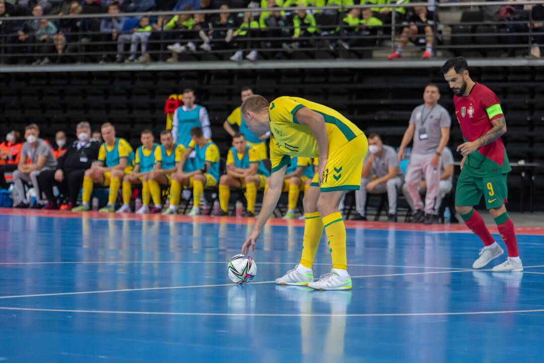 Futsal rungtynės: Lietuva – Portugalija 0:6