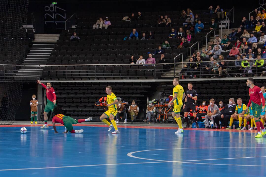Futsal rungtynės: Lietuva – Portugalija 0:6
