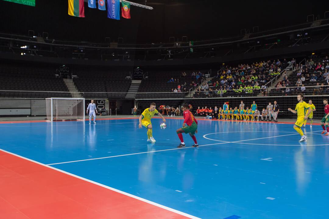 Futsal rungtynės: Lietuva – Portugalija 0:6