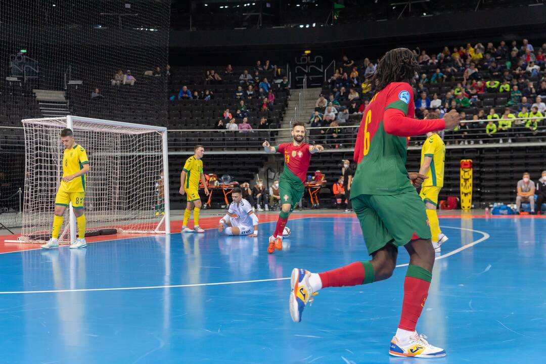 Futsal rungtynės: Lietuva – Portugalija 0:6