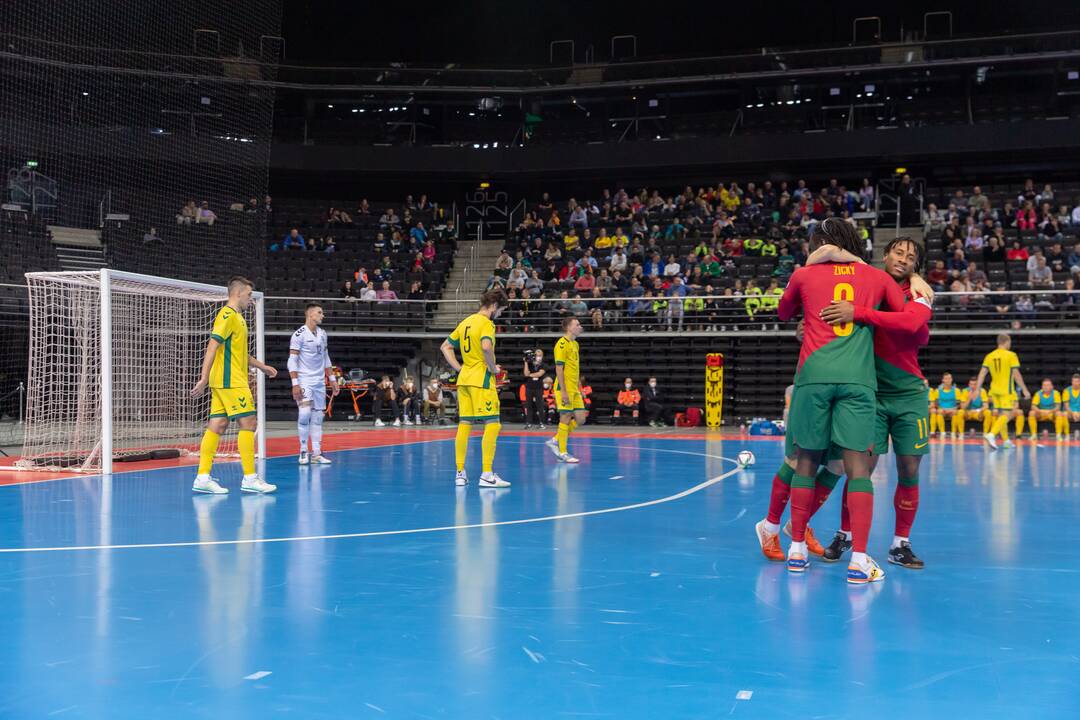 Futsal rungtynės: Lietuva – Portugalija 0:6
