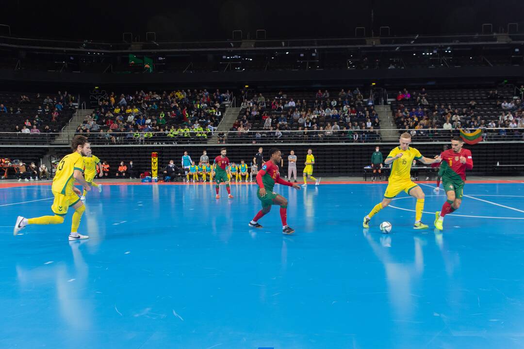 Futsal rungtynės: Lietuva – Portugalija 0:6