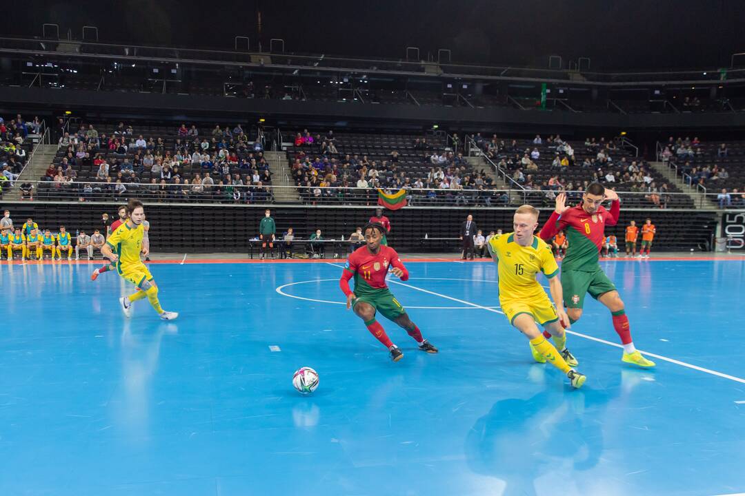 Futsal rungtynės: Lietuva – Portugalija 0:6