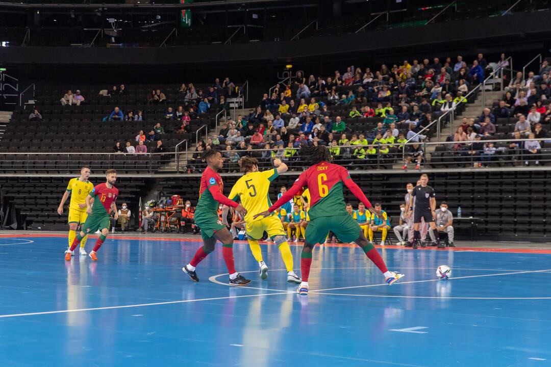 Futsal rungtynės: Lietuva – Portugalija 0:6