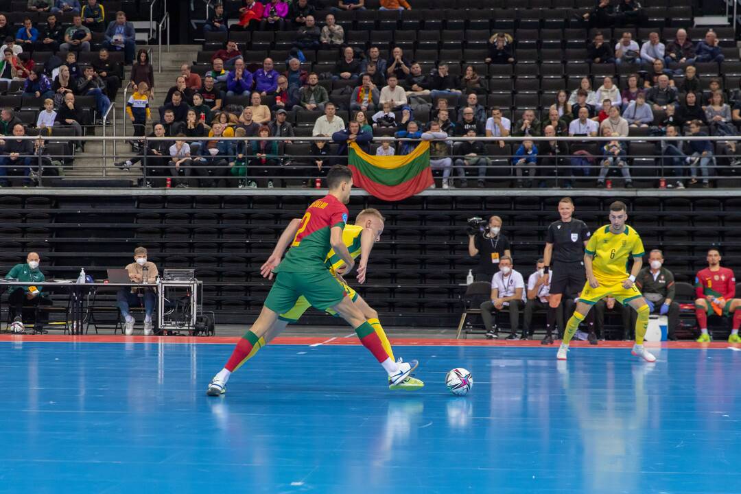 Futsal rungtynės: Lietuva – Portugalija 0:6