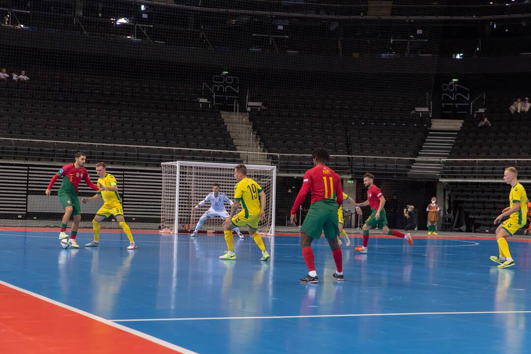 Futsal rungtynės: Lietuva – Portugalija 0:6