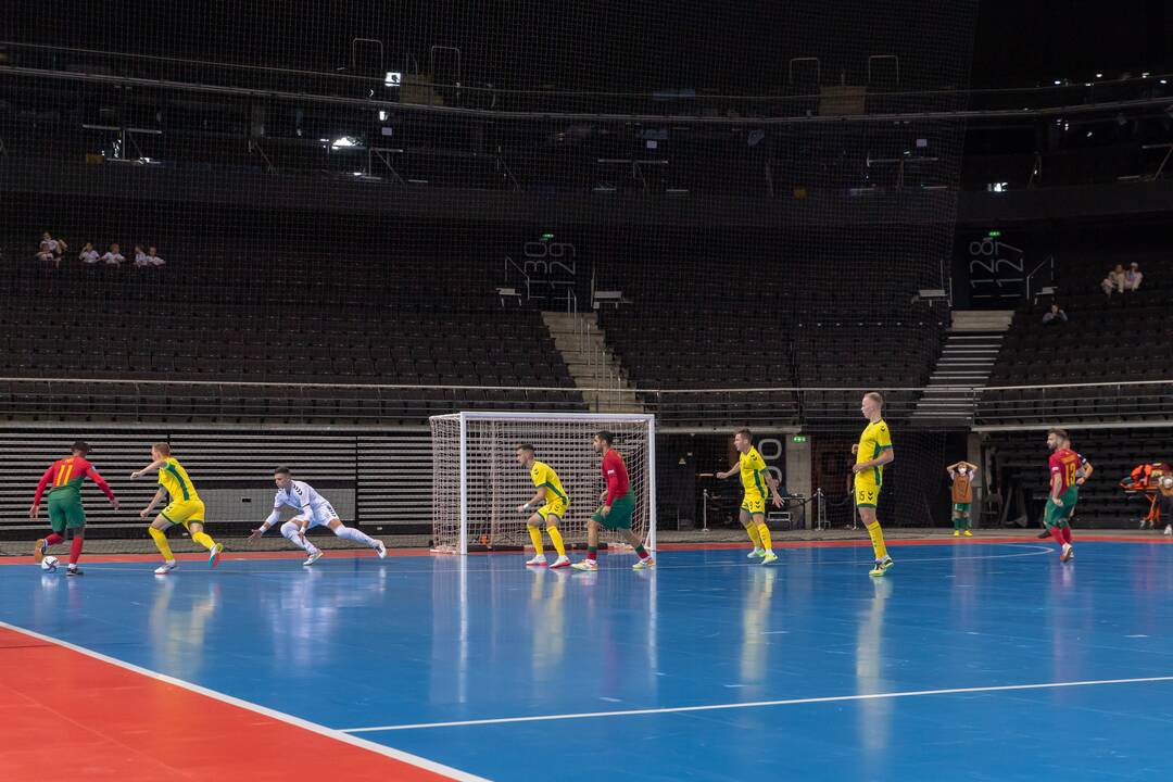 Futsal rungtynės: Lietuva – Portugalija 0:6