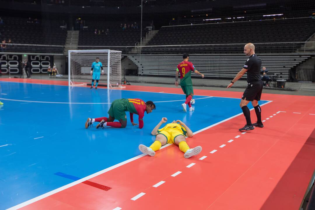 Futsal rungtynės: Lietuva – Portugalija 0:6