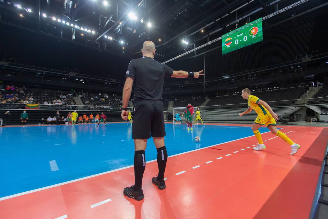 Futsal rungtynės: Lietuva – Portugalija 0:6