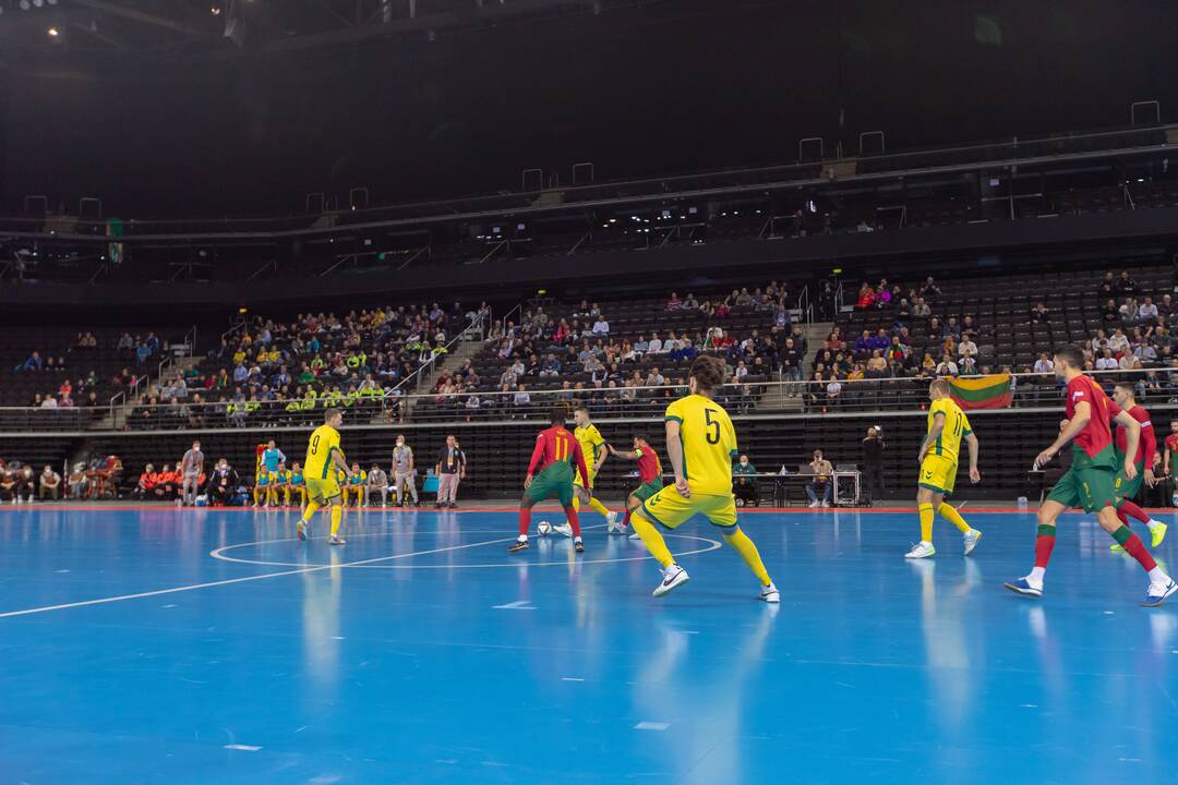 Futsal rungtynės: Lietuva – Portugalija 0:6