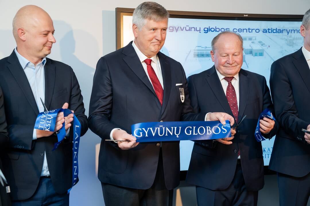 Laukinių gyvūnų globos centro atidarymas