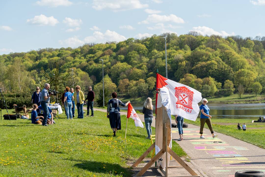 Protesto akcija Žemuosiuose Šančiuose