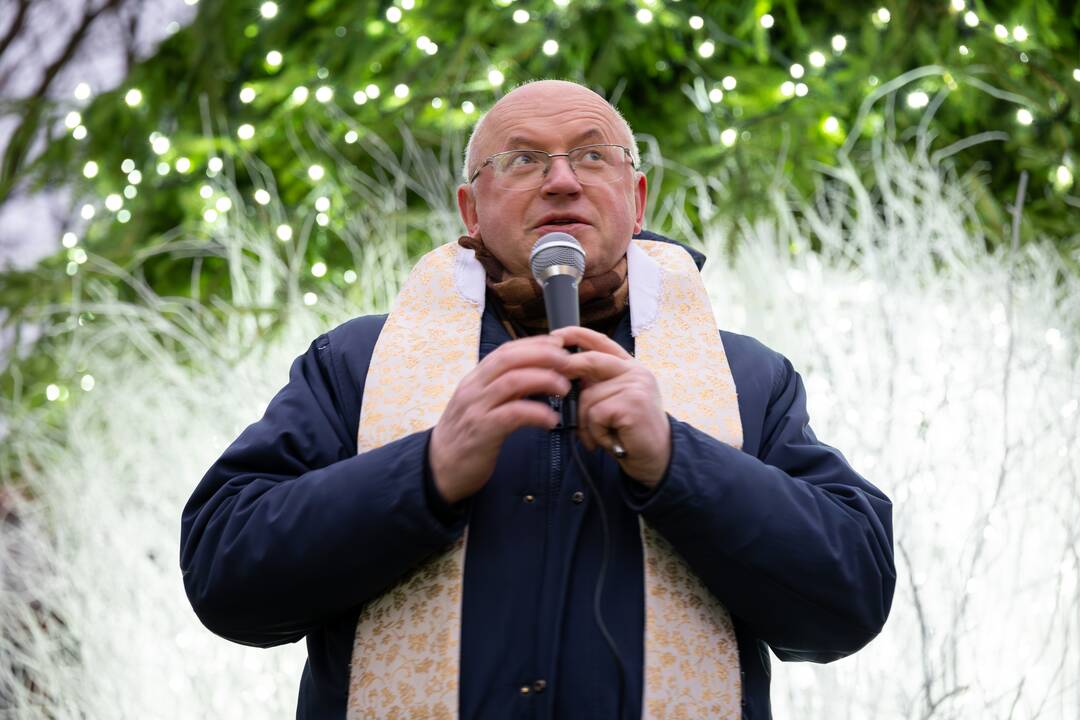 J.Šmitienės eglutės įžiebimas