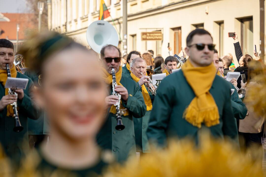 Miestą budino šventinė eisena 