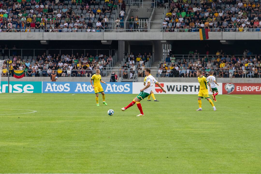 Europos futbolo čempionato atranka: Lietuva – Bulgarija 1:1