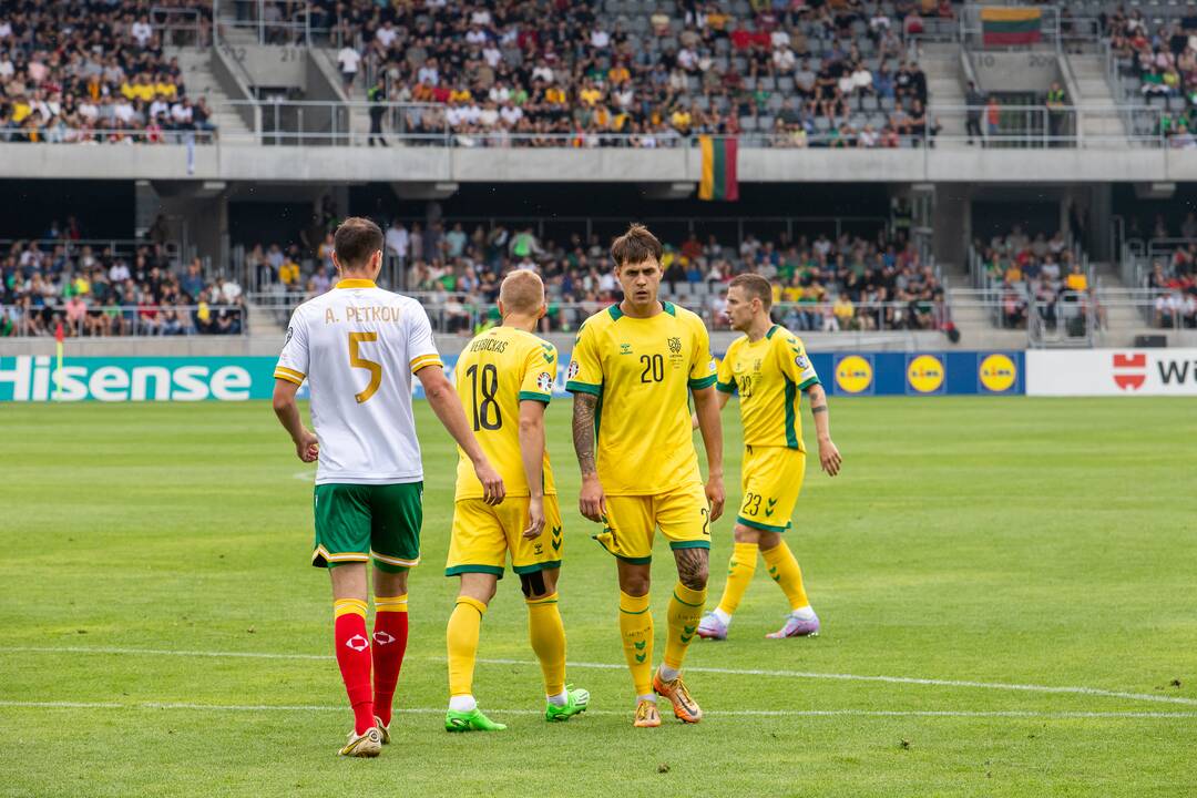 Europos futbolo čempionato atranka: Lietuva – Bulgarija 1:1