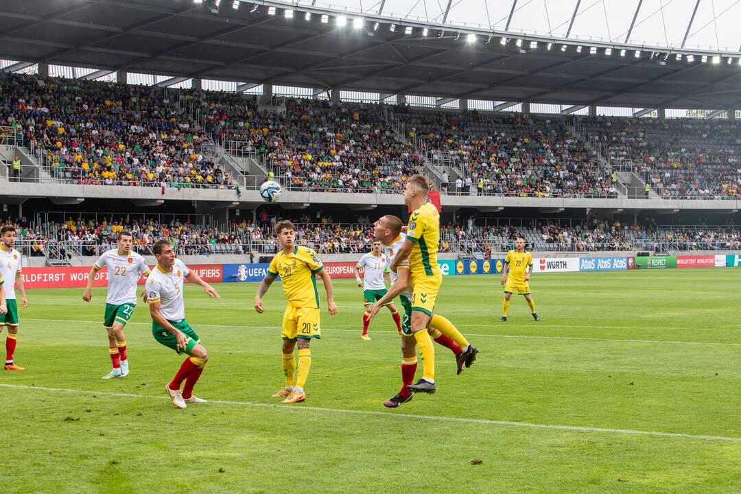 Europos futbolo čempionato atranka: Lietuva – Bulgarija 1:1