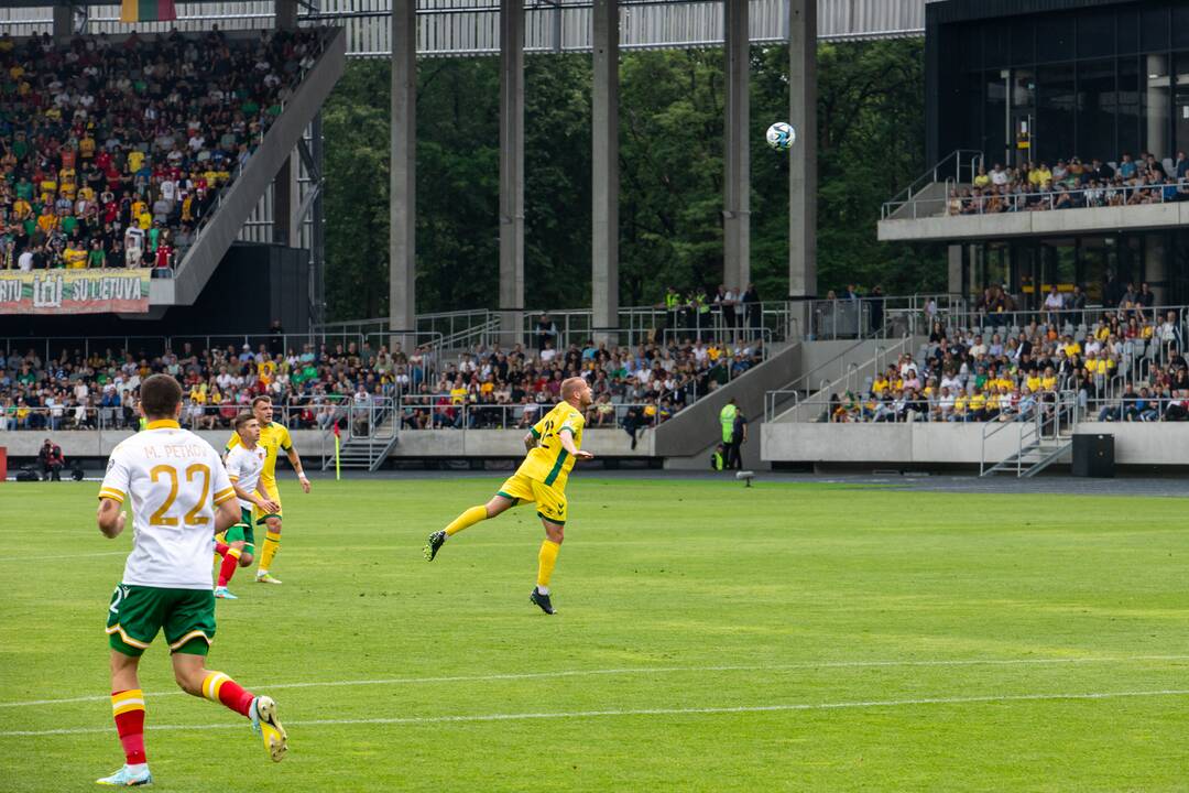 Europos futbolo čempionato atranka: Lietuva – Bulgarija 1:1