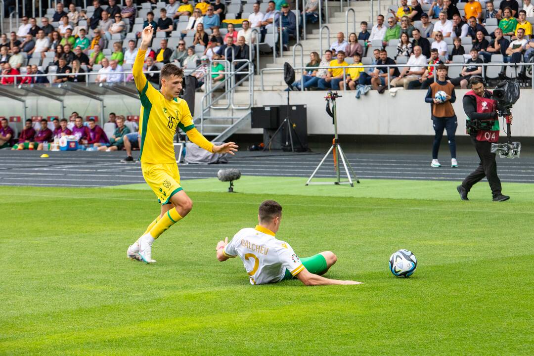 Europos futbolo čempionato atranka: Lietuva – Bulgarija 1:1