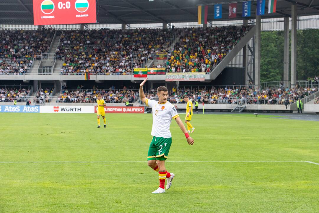 Europos futbolo čempionato atranka: Lietuva – Bulgarija 1:1