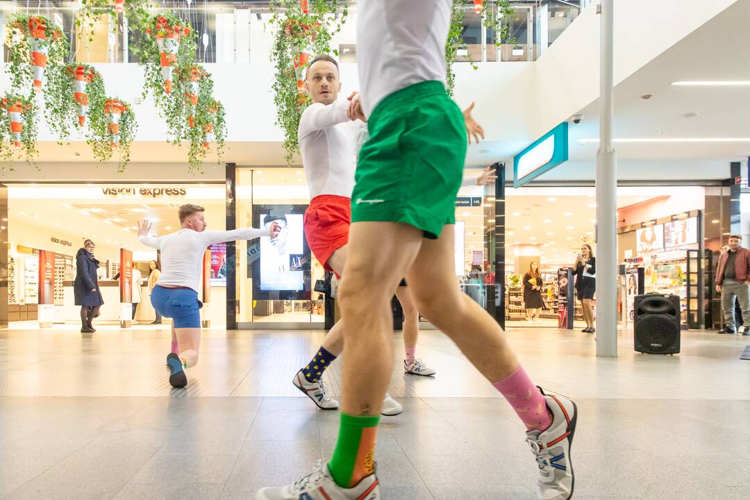 Laimės dienos meninė instaliacija „Akropolyje“