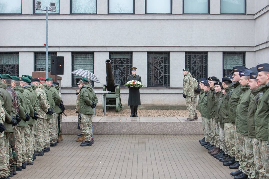 Karo muziejaus sodelyje pagerbtas Nepriklausomybės kovose žuvusių Lietuvos karių atminimas