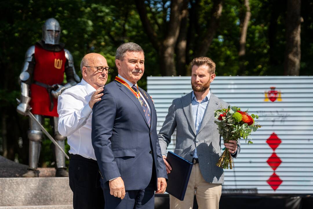 Atidengtas Aleksandro Jogailaičio paminklas