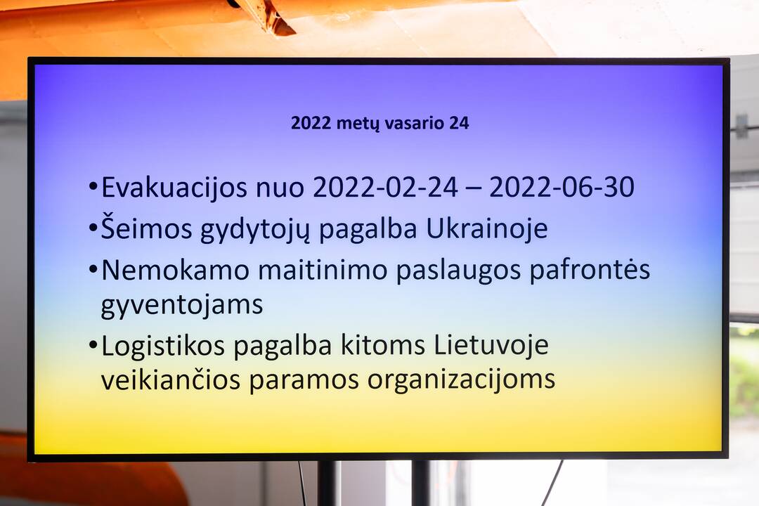 Aviacijos muziejuje savanoriai dalijosi patirtimi Ukrainoje