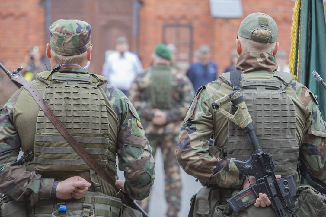 Šaulių pratybos Kauno rajone