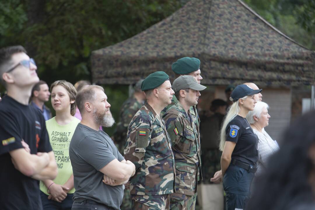 Šaulių pratybos Kauno rajone