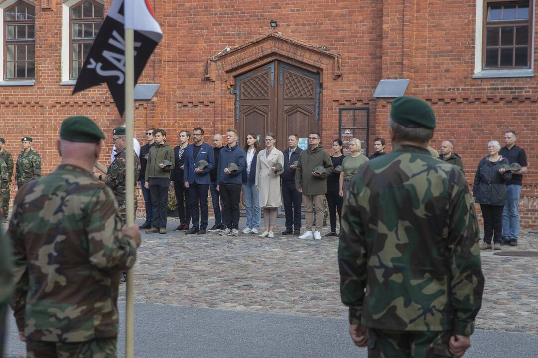 Šaulių pratybos Kauno rajone