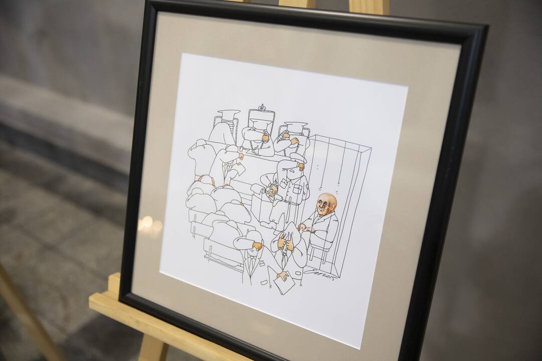 Karikatūrų paroda Šv. Jurgio bažnyčioje