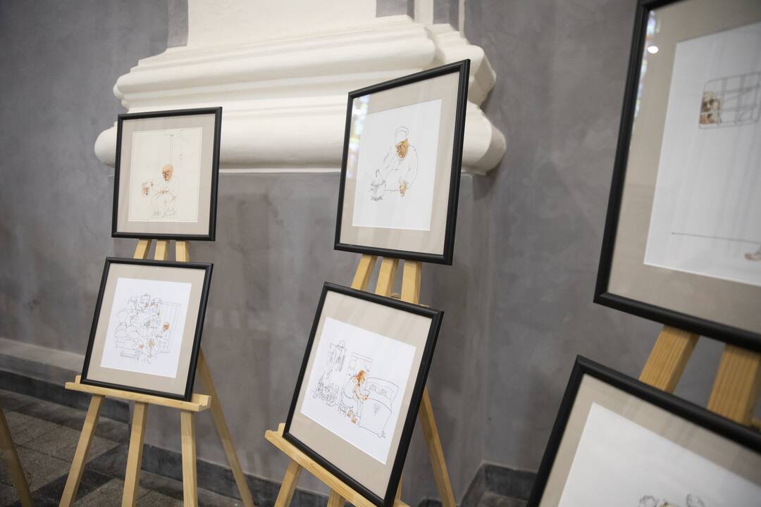 Karikatūrų paroda Šv. Jurgio bažnyčioje
