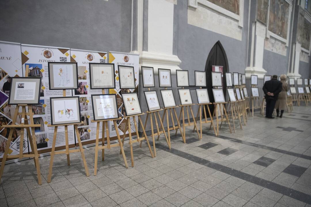 Karikatūrų paroda Šv. Jurgio bažnyčioje