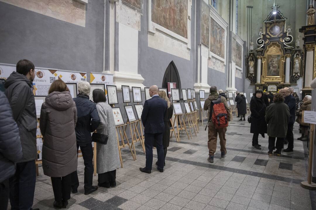 Karikatūrų paroda Šv. Jurgio bažnyčioje
