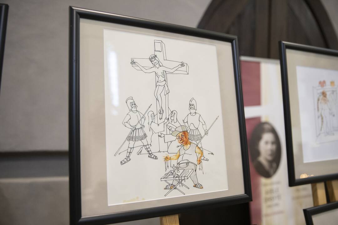 Karikatūrų paroda Šv. Jurgio bažnyčioje