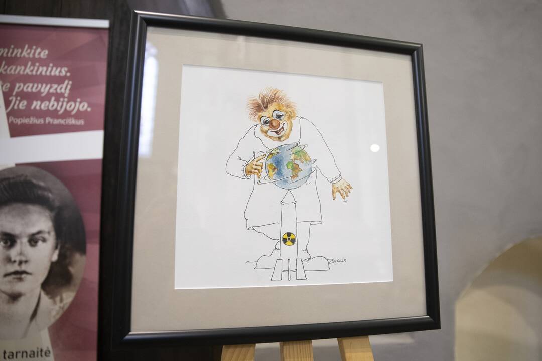 Karikatūrų paroda Šv. Jurgio bažnyčioje